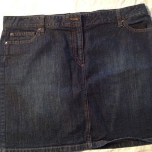 Ann Taylor Denim Mini Skirt